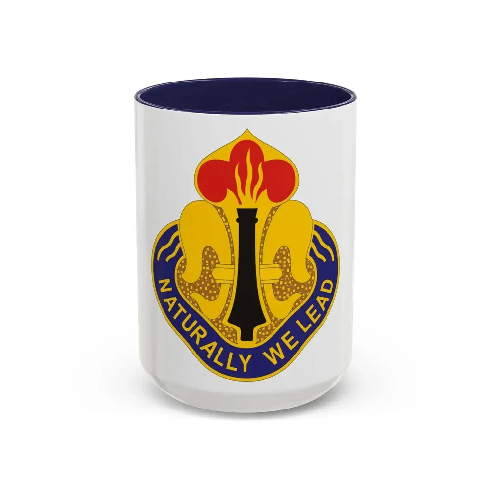 214th Field Artillery Brigade v2 (U.S. Army) Accent Coffee Mug 15oz Navy - Go Mug Yourself