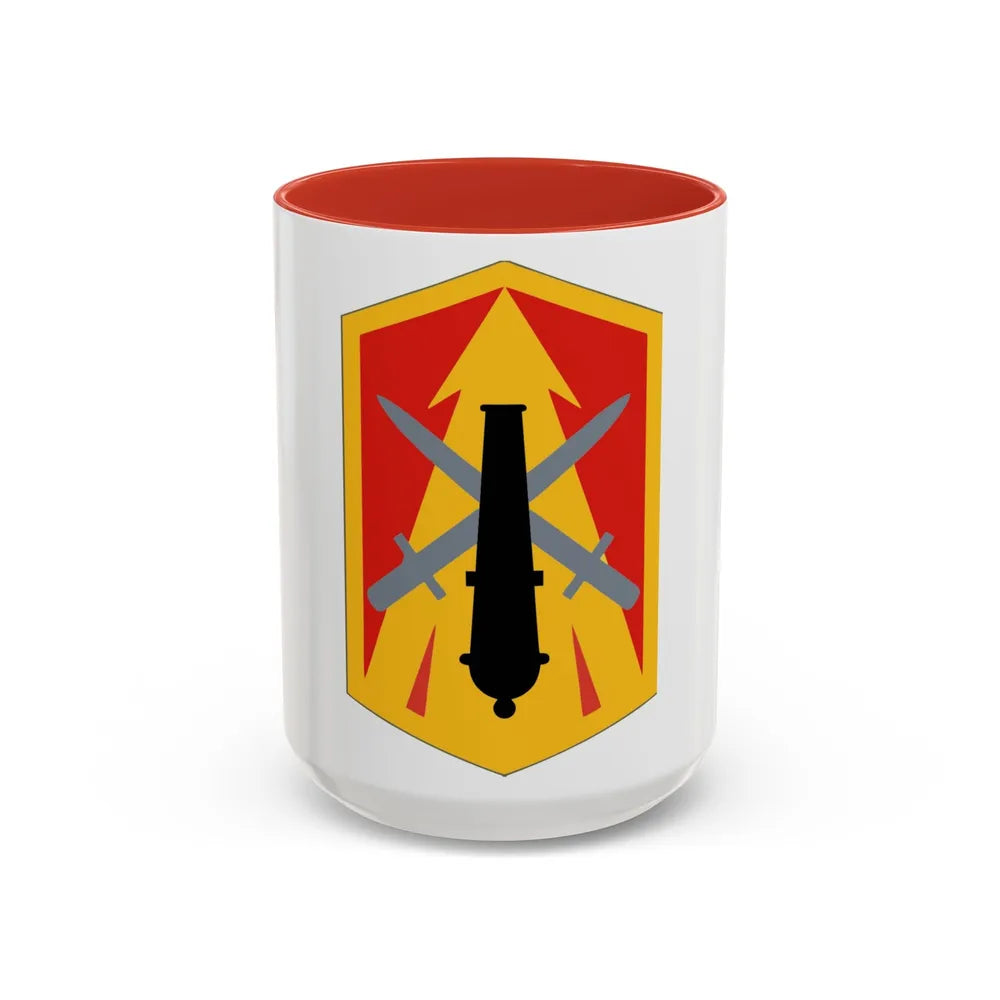 214th Fires Brigade (U.S. Army) Accent Coffee Mug-15oz-Red-Go Mug Yourself