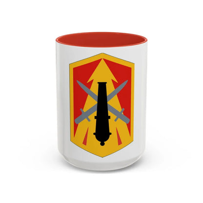 214th Fires Brigade (U.S. Army) Accent Coffee Mug-15oz-Red-Go Mug Yourself