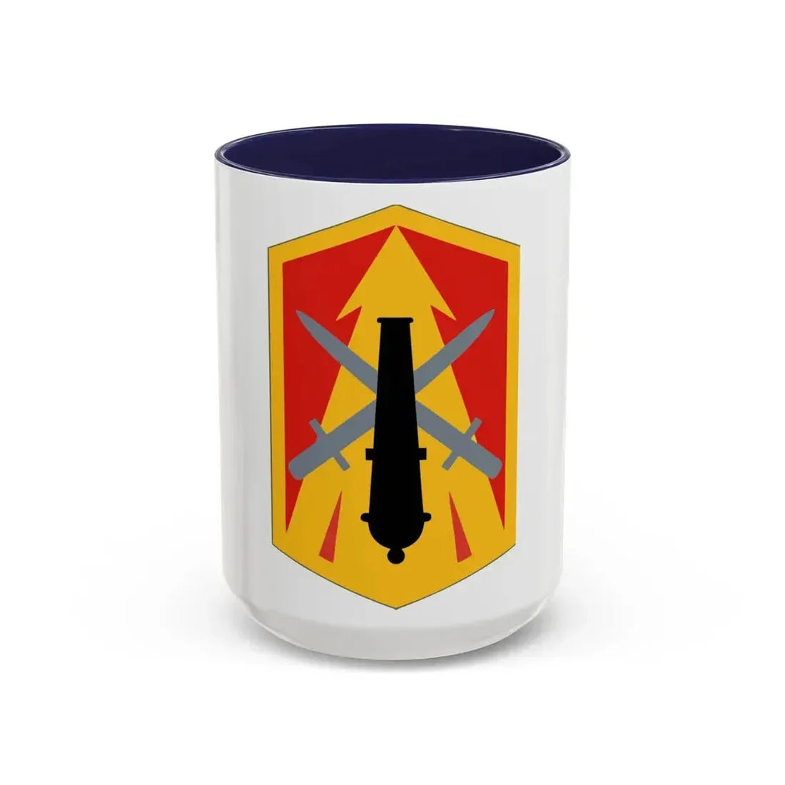 214th Fires Brigade (U.S. Army) Accent Coffee Mug 15oz Navy - Go Mug Yourself