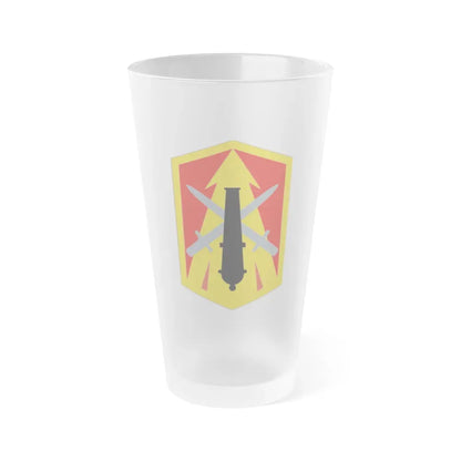 214th Fires Brigade (U.S. Army) Frosted Pint Glass 16oz Default Title - Go Mug Yourself