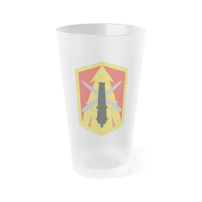 214th Fires Brigade (U.S. Army) Frosted Pint Glass 16oz Default Title - Go Mug Yourself