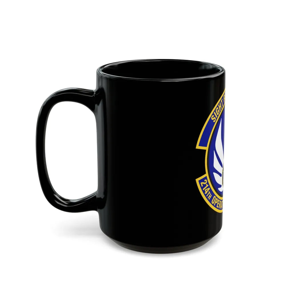 214th Operations Support Squadron (U.S. Air Force) Black Coffee Mug-Go Mug Yourself