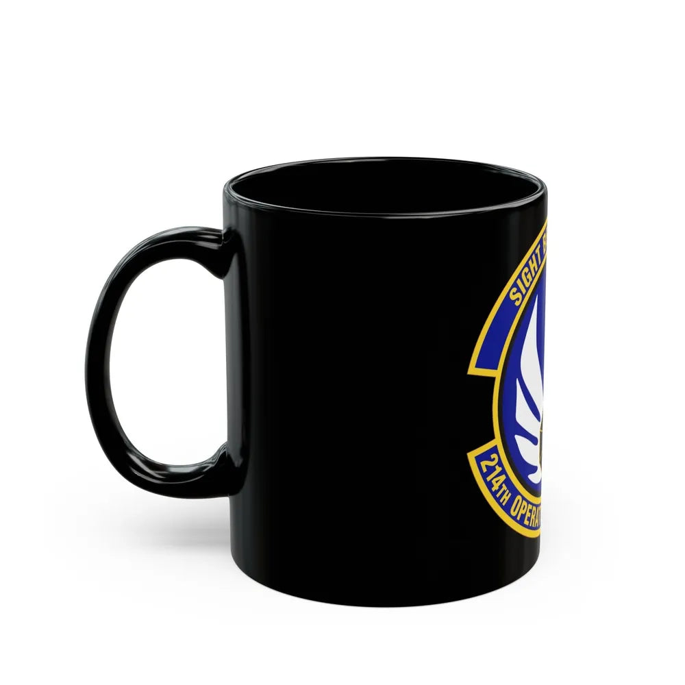 214th Operations Support Squadron (U.S. Air Force) Black Coffee Mug-Go Mug Yourself