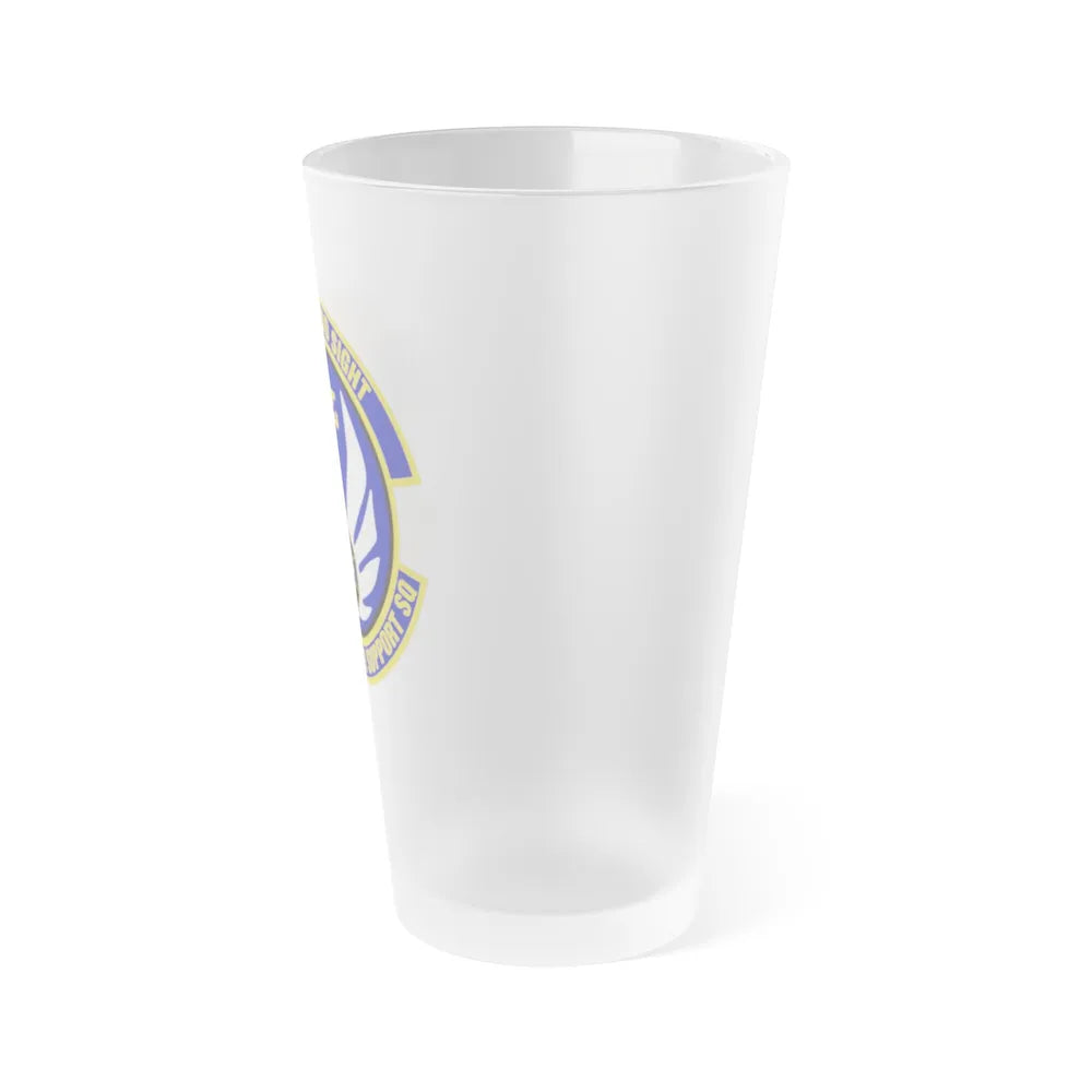 214th Operations Support Squadron (U.S. Air Force) Frosted Pint Glass 16oz-Go Mug Yourself