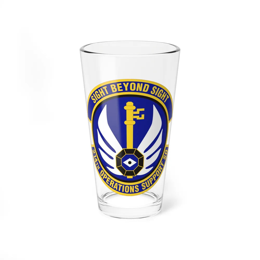 214th Operations Support Squadron (U.S. Air Force) Pint Glass 16oz-16oz-Go Mug Yourself