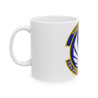 214th Operations Support Squadron (U.S. Air Force) White Coffee Mug-Go Mug Yourself