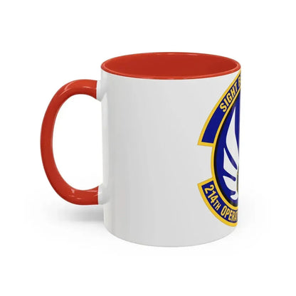 214th Operations Support Squadron (U.S. Air Force) Accent Coffee Mug - Go Mug Yourself