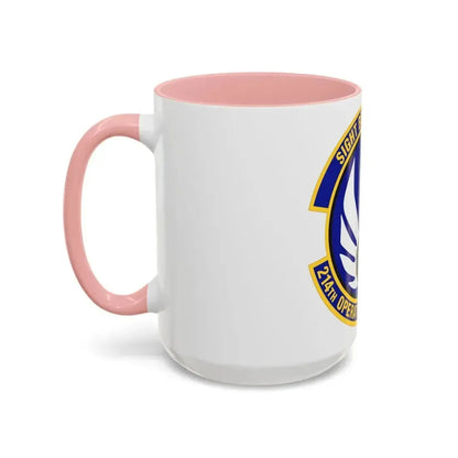 214th Operations Support Squadron (U.S. Air Force) Accent Coffee Mug - Go Mug Yourself