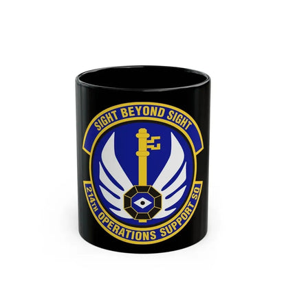 214th Operations Support Squadron (U.S. Air Force) Black Coffee Mug 11oz - Go Mug Yourself