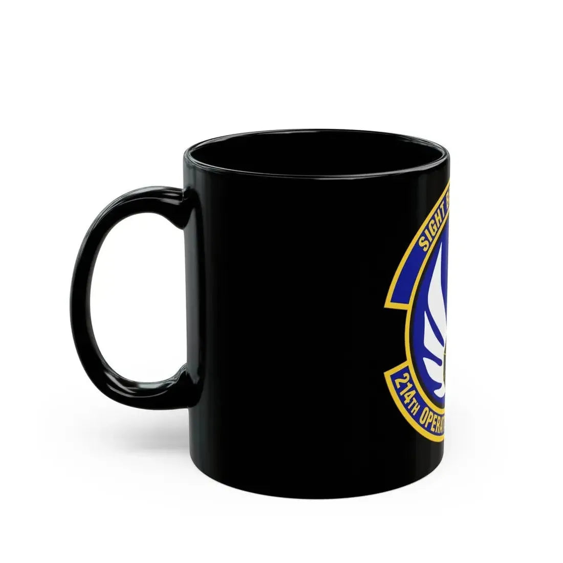214th Operations Support Squadron (U.S. Air Force) Black Coffee Mug - Go Mug Yourself