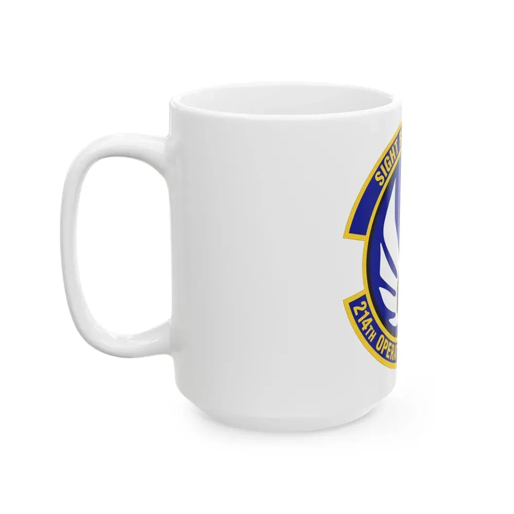 214th Operations Support Squadron (U.S. Air Force) White Coffee Mug - Go Mug Yourself