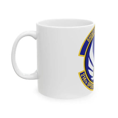 214th Operations Support Squadron (U.S. Air Force) White Coffee Mug - Go Mug Yourself