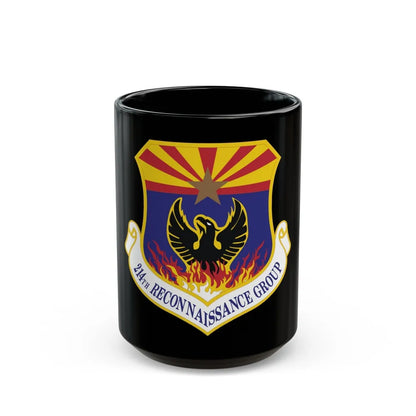 214th Reconnaissance Group (U.S. Air Force) Black Coffee Mug-15oz-Go Mug Yourself