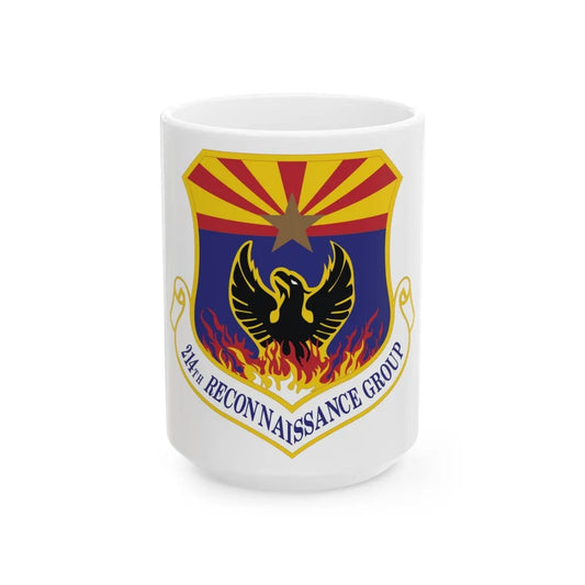 214th Reconnaissance Group (U.S. Air Force) White Coffee Mug-15oz-Go Mug Yourself