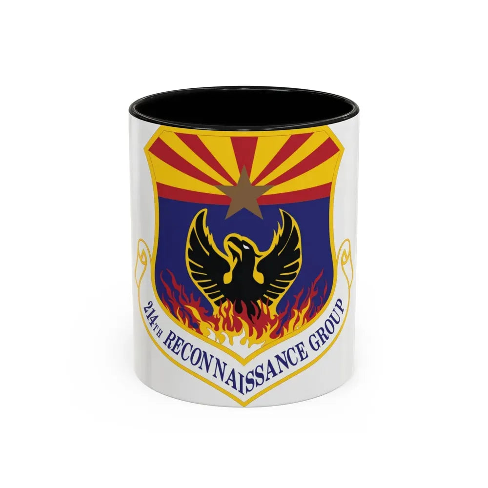 214th Reconnaissance Group (U.S. Air Force) Accent Coffee Mug 11oz Black - Go Mug Yourself