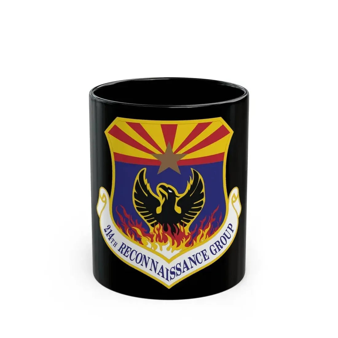 214th Reconnaissance Group (U.S. Air Force) Black Coffee Mug 11oz - Go Mug Yourself