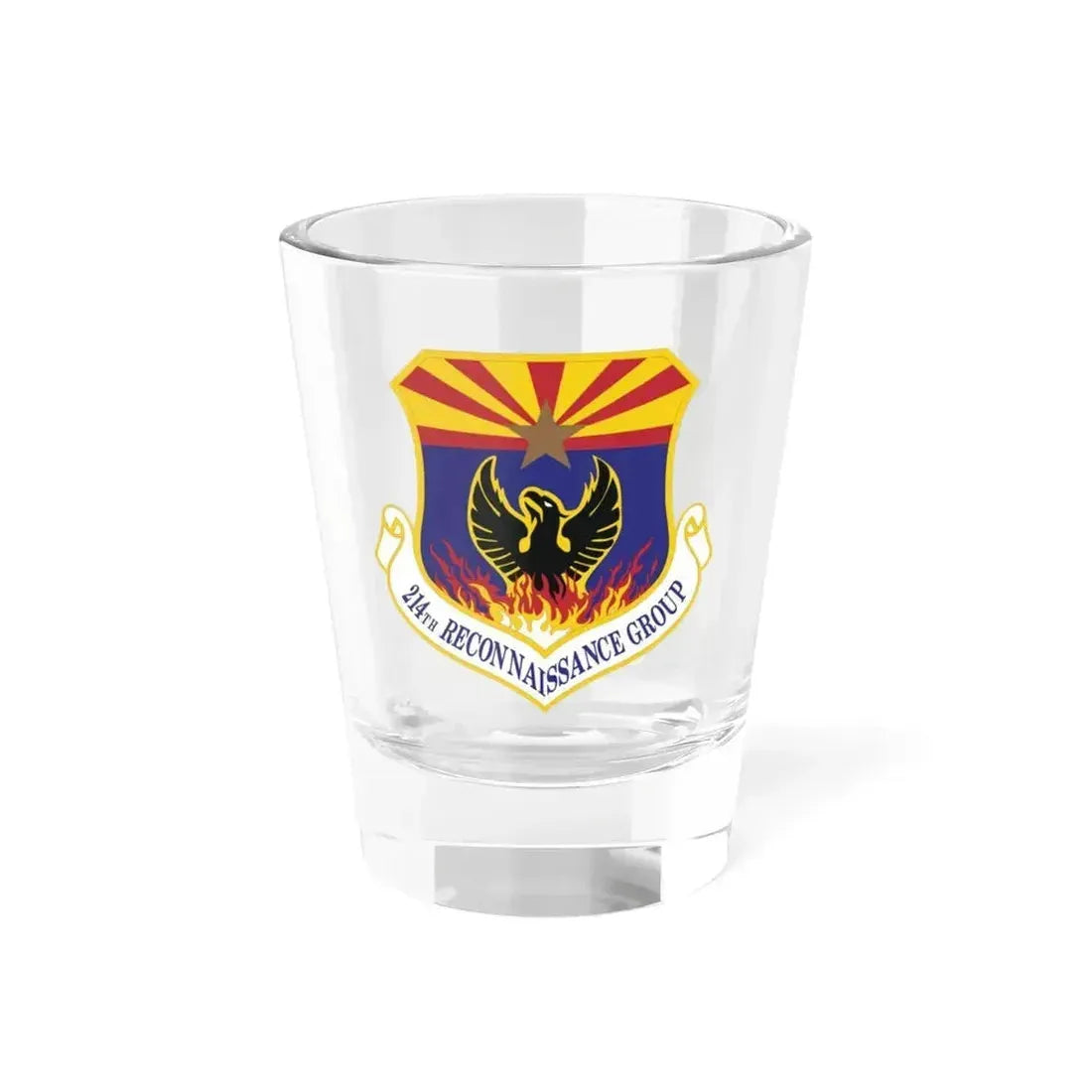 214th Reconnaissance Group (U.S. Air Force) Shot Glass 1.5oz 1.5oz - Go Mug Yourself