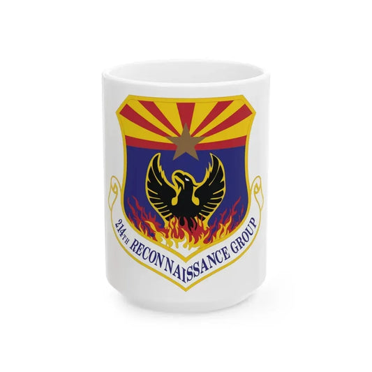 214th Reconnaissance Group (U.S. Air Force) White Coffee Mug 15oz - Go Mug Yourself