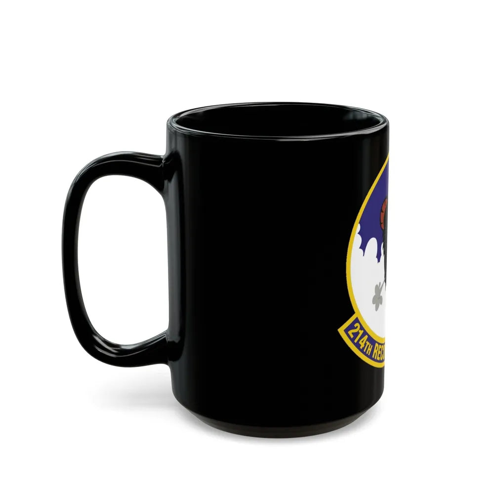 214th Reconnaissance Squadron (U.S. Air Force) Black Coffee Mug-Go Mug Yourself