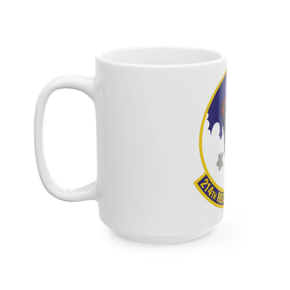 214th Reconnaissance Squadron (U.S. Air Force) White Coffee Mug-Go Mug Yourself