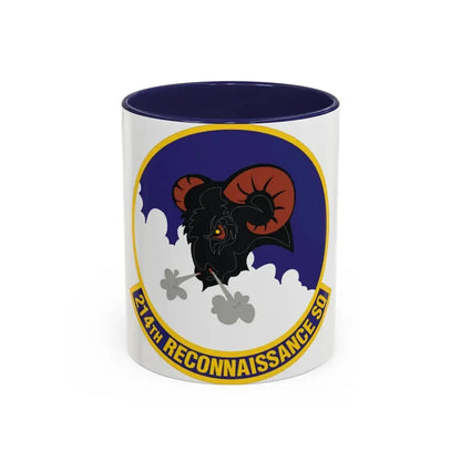 214th Reconnaissance Squadron (U.S. Air Force) Accent Coffee Mug 11oz Navy - Go Mug Yourself