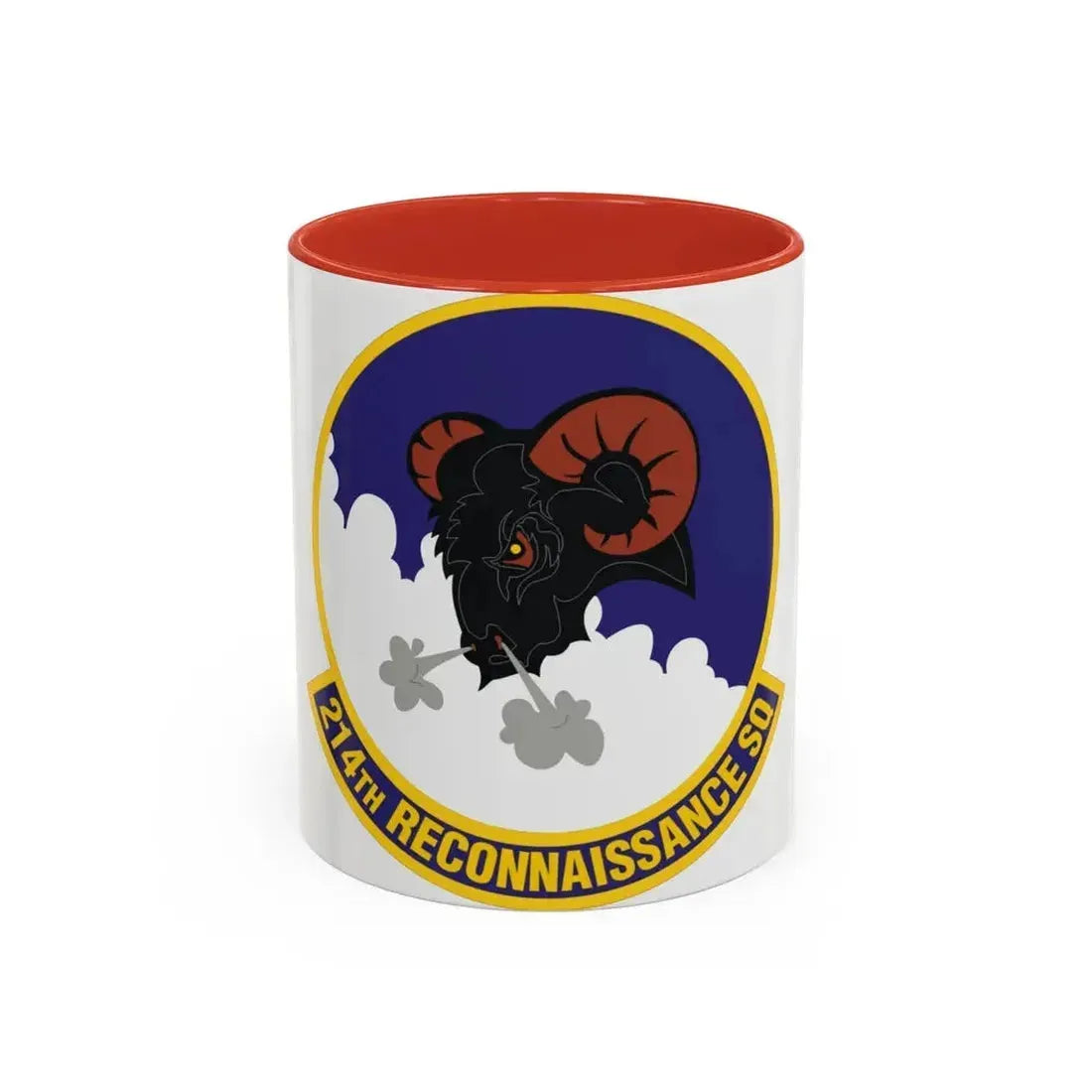 214th Reconnaissance Squadron (U.S. Air Force) Accent Coffee Mug 11oz Red - Go Mug Yourself
