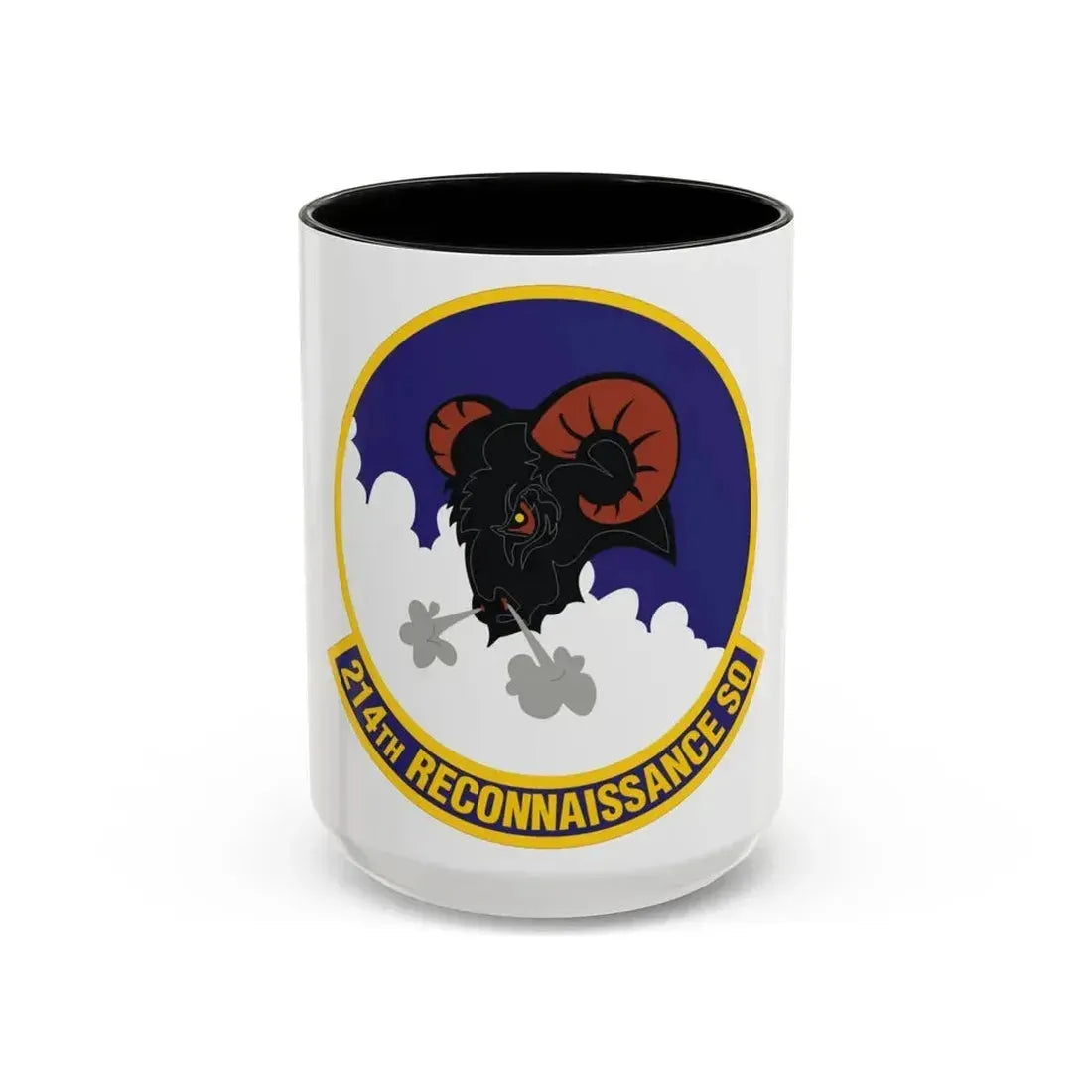 214th Reconnaissance Squadron (U.S. Air Force) Accent Coffee Mug 15oz Black - Go Mug Yourself