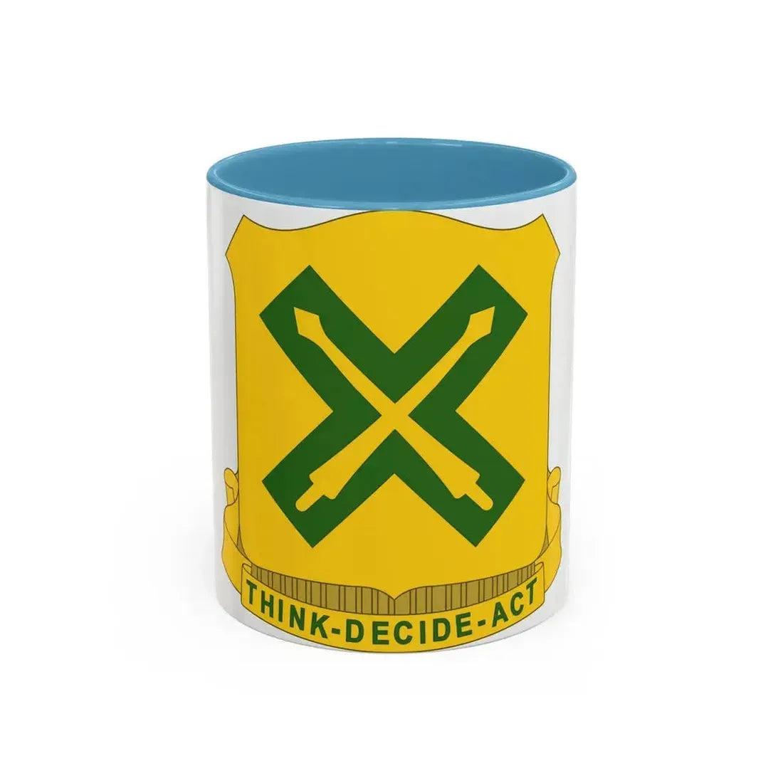 215 Tank Battalion (U.S. Army) Accent Coffee Mug 11oz Light Blue - Go Mug Yourself