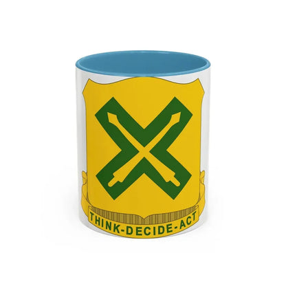215 Tank Battalion (U.S. Army) Accent Coffee Mug 11oz Light Blue - Go Mug Yourself