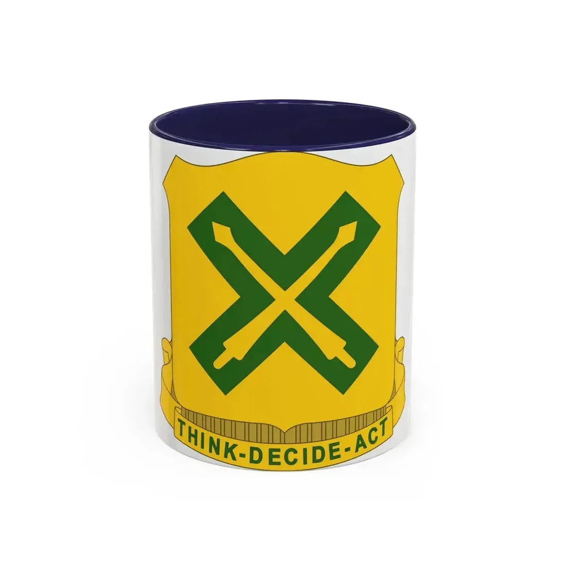 215 Tank Battalion (U.S. Army) Accent Coffee Mug 11oz Navy - Go Mug Yourself