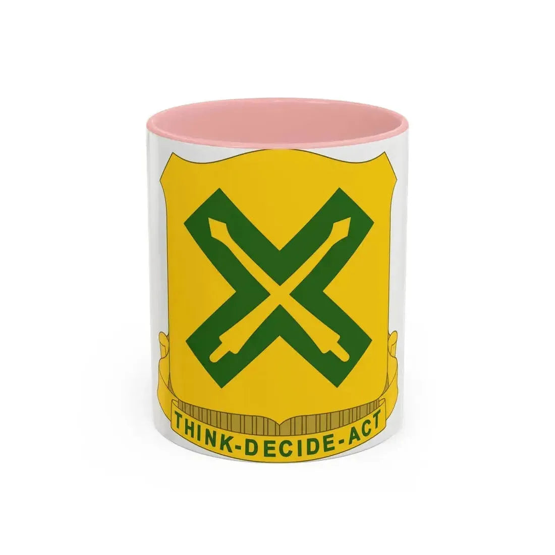 215 Tank Battalion (U.S. Army) Accent Coffee Mug 11oz Pink - Go Mug Yourself