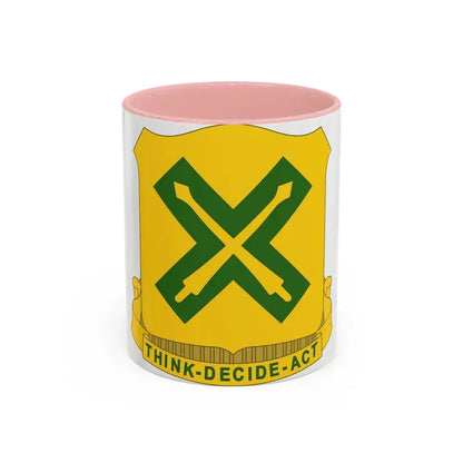 215 Tank Battalion (U.S. Army) Accent Coffee Mug 11oz Pink - Go Mug Yourself