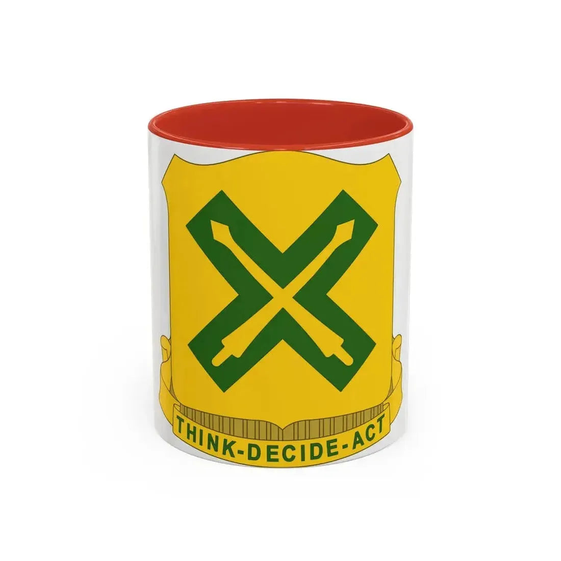 215 Tank Battalion (U.S. Army) Accent Coffee Mug 11oz Red - Go Mug Yourself