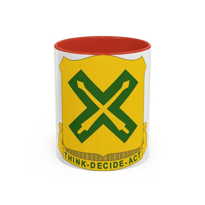 215 Tank Battalion (U.S. Army) Accent Coffee Mug 11oz Red - Go Mug Yourself