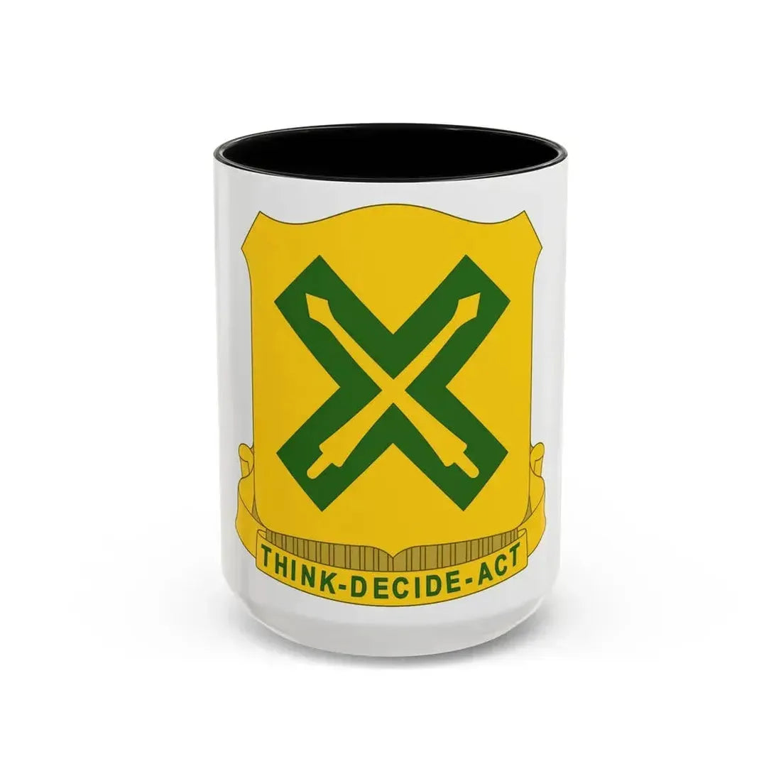 215 Tank Battalion (U.S. Army) Accent Coffee Mug 15oz Black - Go Mug Yourself