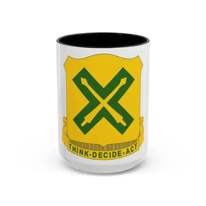 215 Tank Battalion (U.S. Army) Accent Coffee Mug 15oz Black - Go Mug Yourself