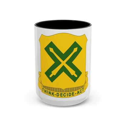215 Tank Battalion (U.S. Army) Accent Coffee Mug 15oz Black - Go Mug Yourself
