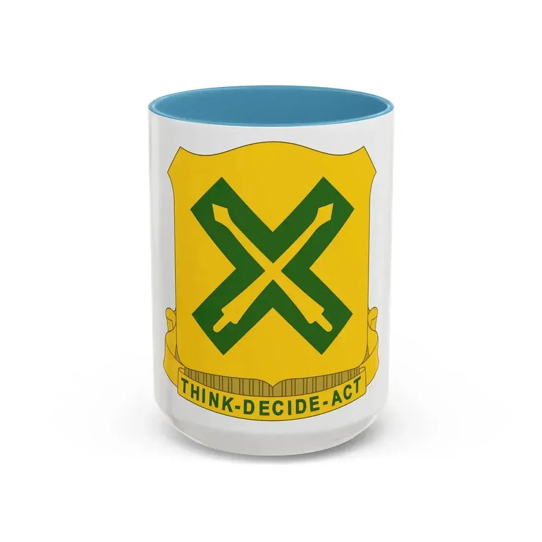 215 Tank Battalion (U.S. Army) Accent Coffee Mug 15oz Light Blue - Go Mug Yourself