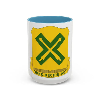 215 Tank Battalion (U.S. Army) Accent Coffee Mug 15oz Light Blue - Go Mug Yourself
