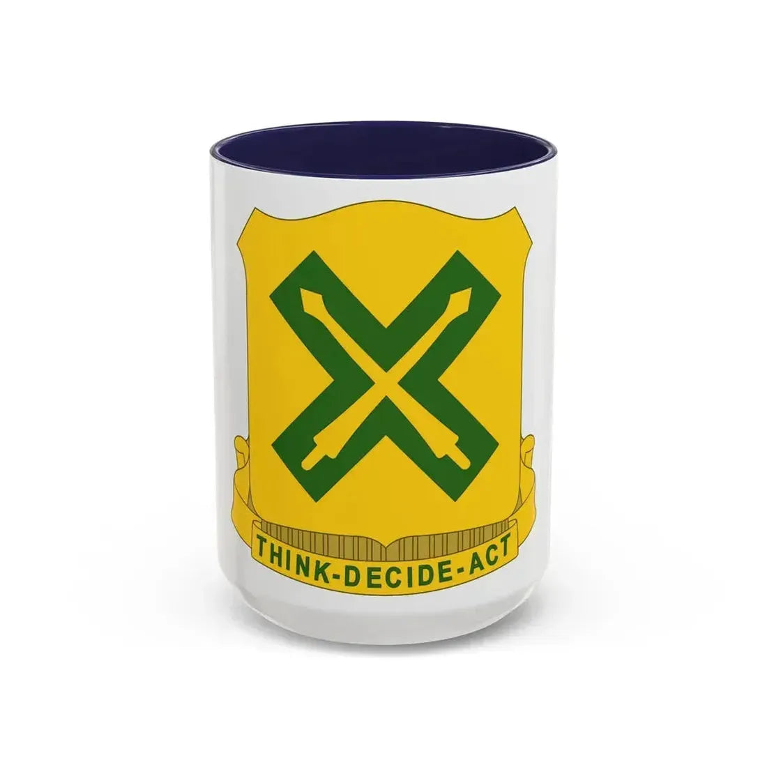215 Tank Battalion (U.S. Army) Accent Coffee Mug 15oz Navy - Go Mug Yourself