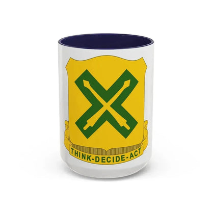 215 Tank Battalion (U.S. Army) Accent Coffee Mug 15oz Navy - Go Mug Yourself