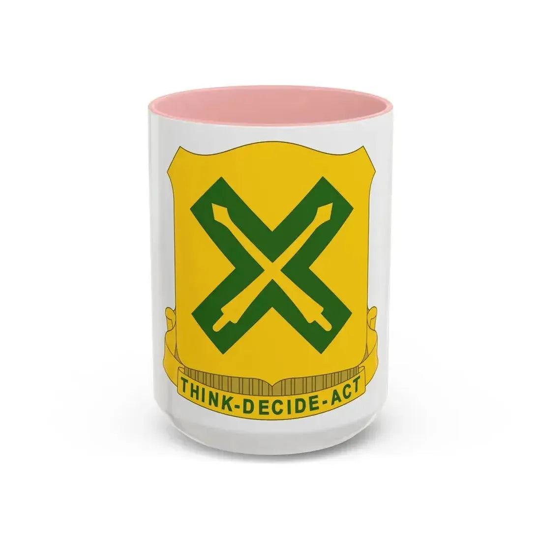 215 Tank Battalion (U.S. Army) Accent Coffee Mug 15oz Pink - Go Mug Yourself