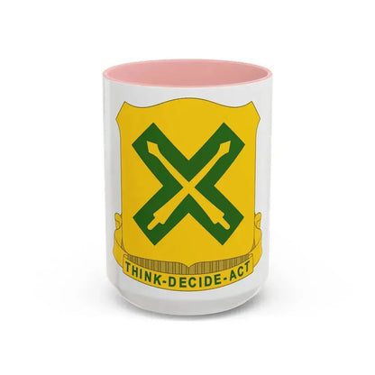 215 Tank Battalion (U.S. Army) Accent Coffee Mug 15oz Pink - Go Mug Yourself