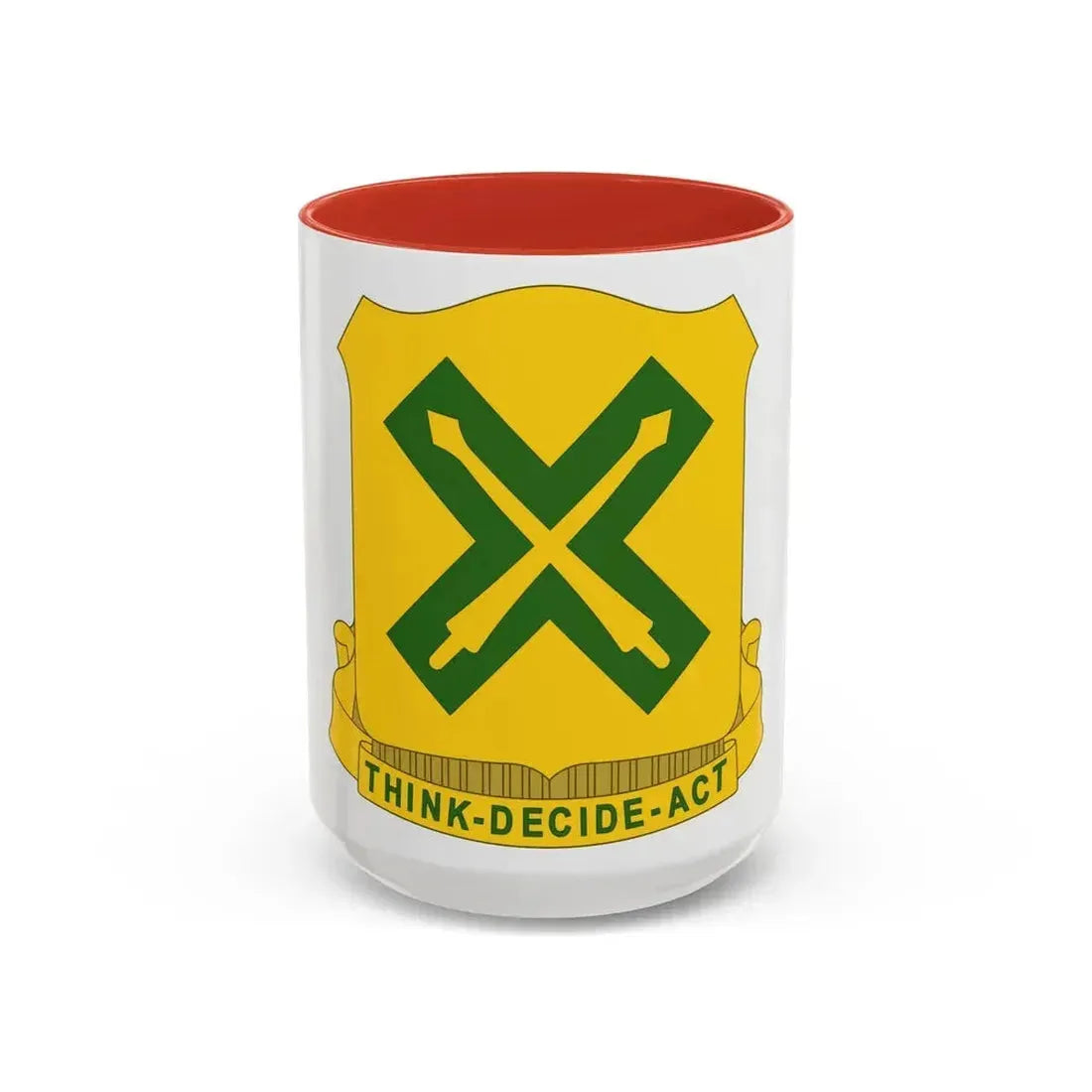 215 Tank Battalion (U.S. Army) Accent Coffee Mug 15oz Red - Go Mug Yourself