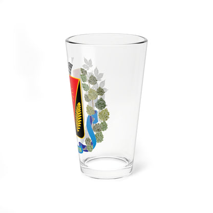 Dimitrov gerb big (Ukraine) (Coat of Arms) Pint Glass 16oz