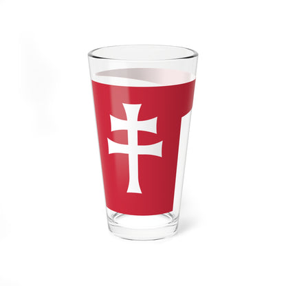 Flag of Hungary late 12th century (Hungary) Pint Glass 16oz