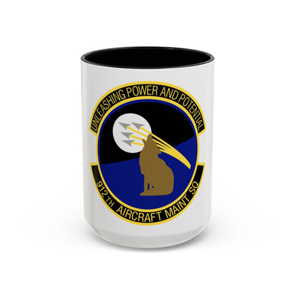 912th Aircraft Maintenance Squadron (U.S. Air Force) Accent Coffee Mug