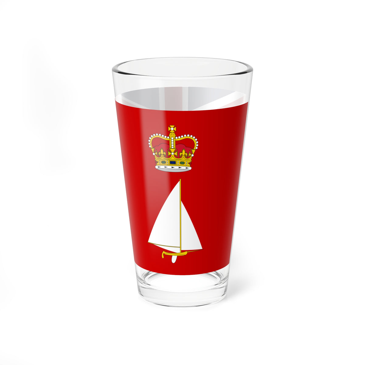 RHADC defaced Red Ensign (United Kingdom) Pint Glass 16oz