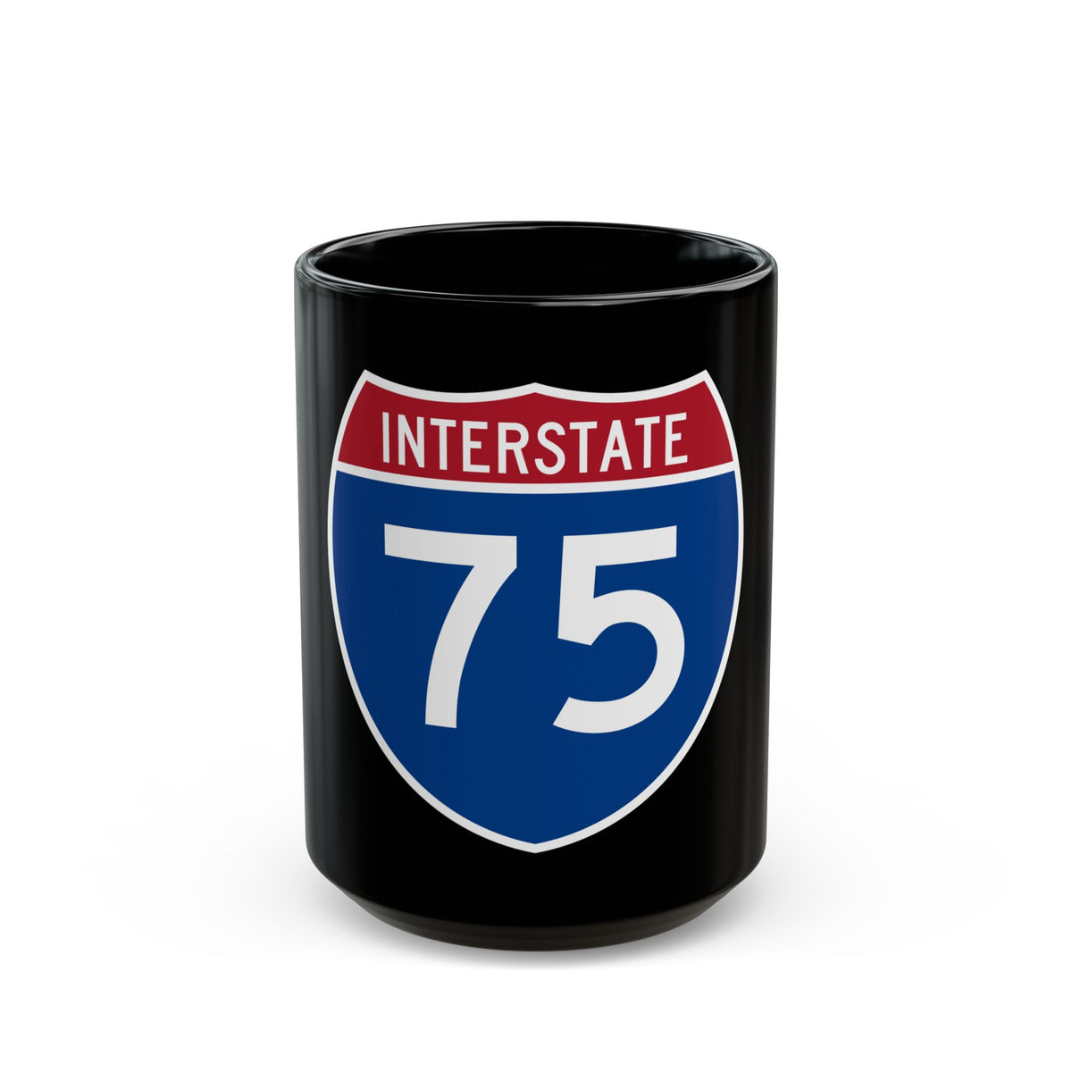 Interstate 75 (U.S. Highways) Black Coffee Mug